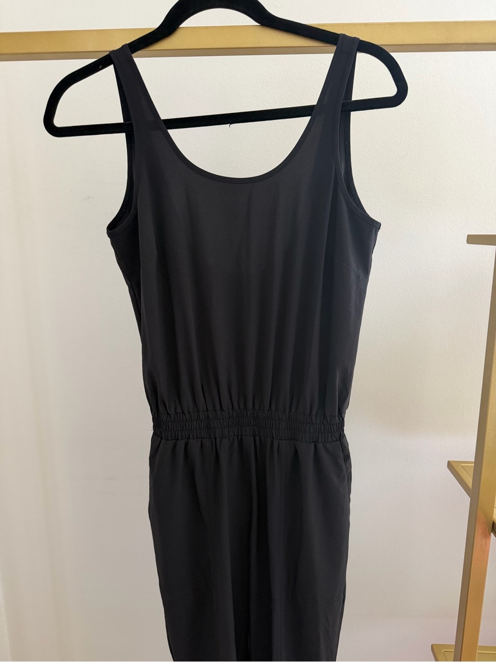 Athleta Black Sleeveless Jumpsuit
